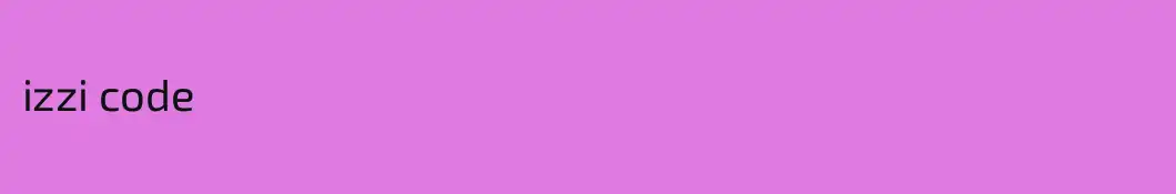 izzi code